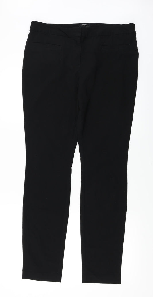 Papaya  Womens Black   Trousers  Size 12 L27 in
