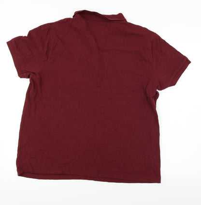 George  Mens Purple    Polo Size XL