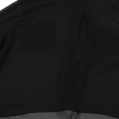 Womens UK Size 14 New Look Black Basic Button-Up