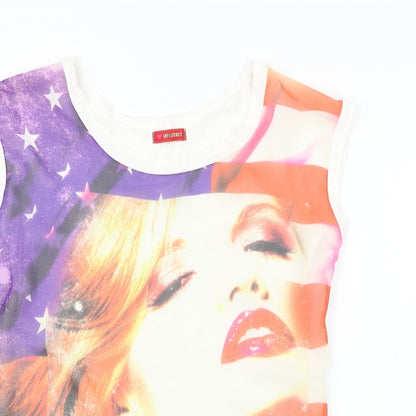 influence  Womens Red   Basic Blouse Size M