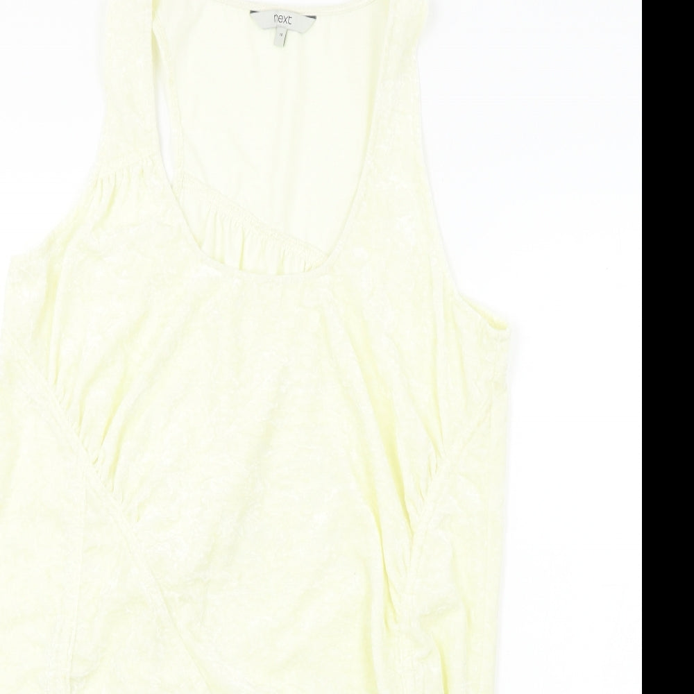Womens UK Size 14 NEXT Ivory Basic Blouse