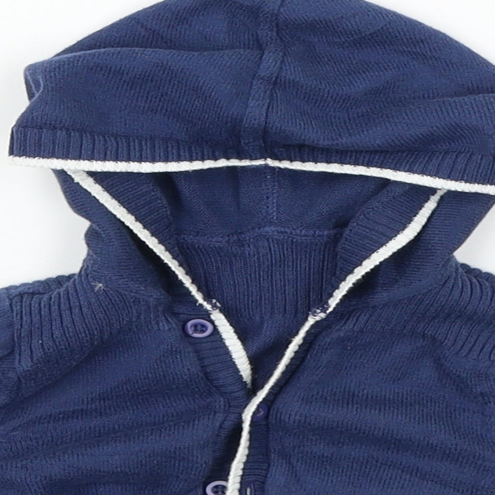 Marks and Spencer Boys Blue   Cardigan Jumper Size 3-6 Months