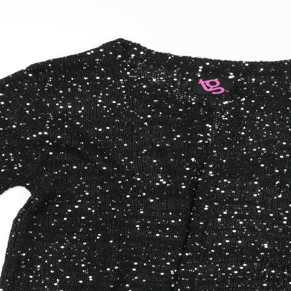 Tg Womens Black   Cardigan Jumper Size 16