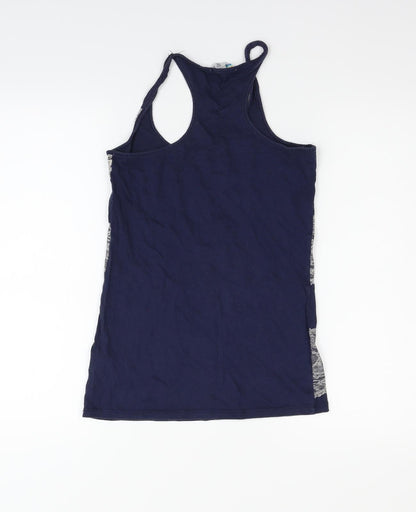 Womens UK Size 10 Denim  Co Blue Basic Tank