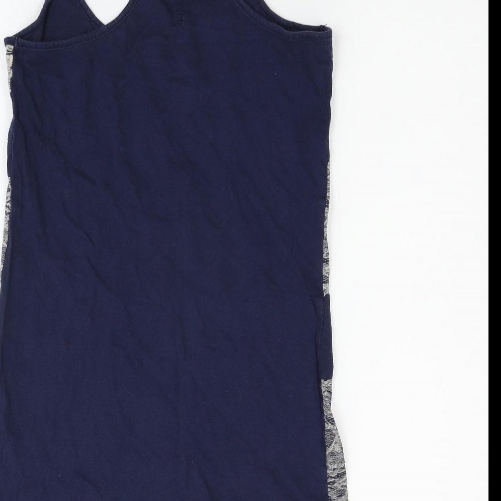 Womens UK Size 10 Denim  Co Blue Basic Tank
