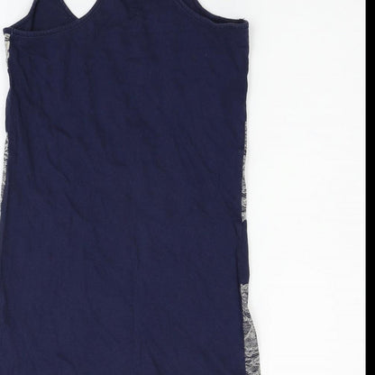 Womens UK Size 10 Denim  Co Blue Basic Tank