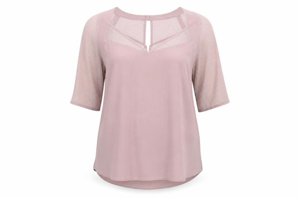 Marks and Spencer Womens Beige   Basic Blouse Size 14