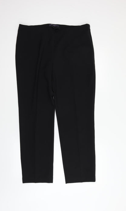 Womens UK Size 14 Marks and Spencer Regular Fit  Black Trousers