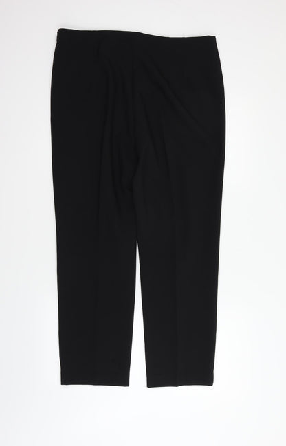 Womens UK Size 14 Marks and Spencer Regular Fit  Black Trousers