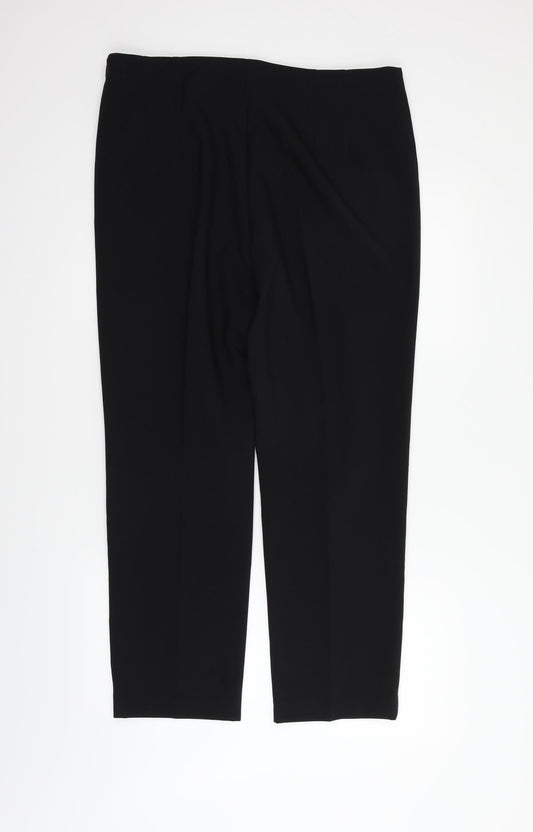 Womens UK Size 14 Marks and Spencer Regular Fit  Black Trousers
