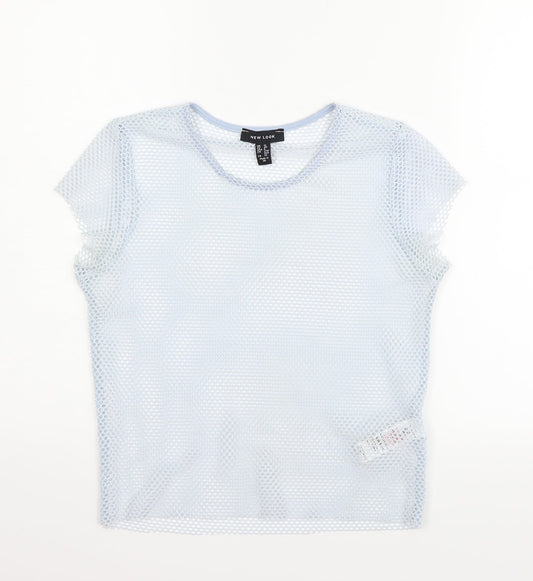 New Look Womens Blue   Basic T-Shirt Size 12