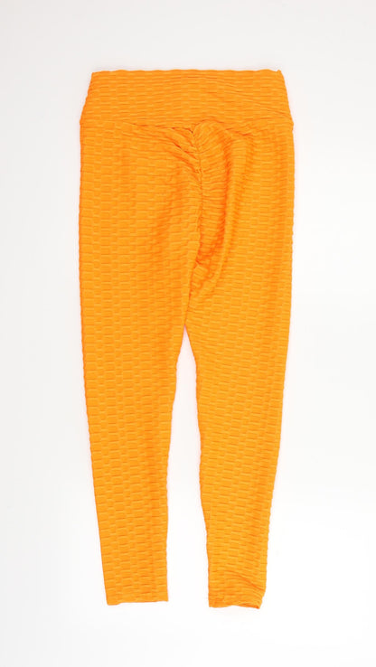 Womens UK Size M Preworn  Jegging Orange Leggings