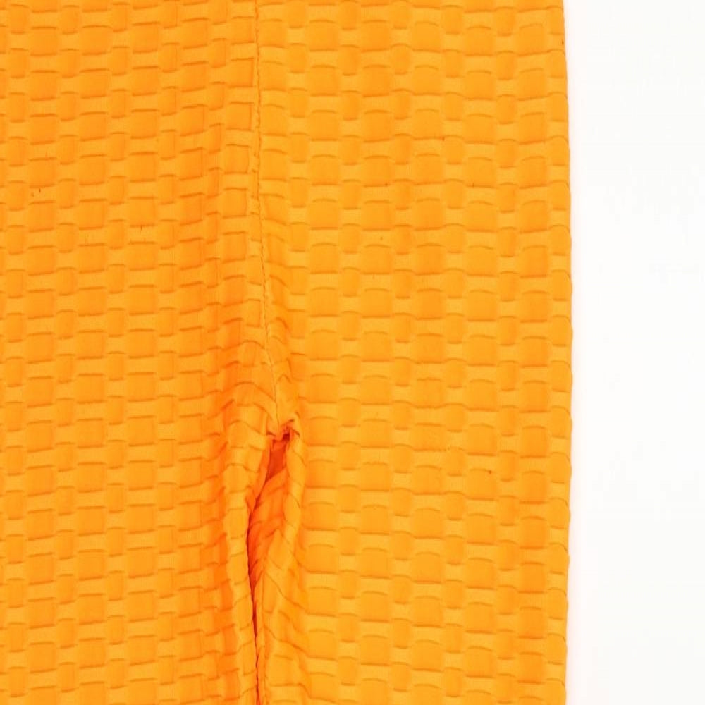 Womens UK Size M Preworn  Jegging Orange Leggings