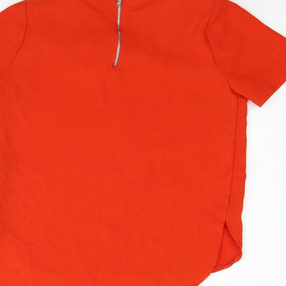 F&F Womens Orange   Basic Blouse Size 8