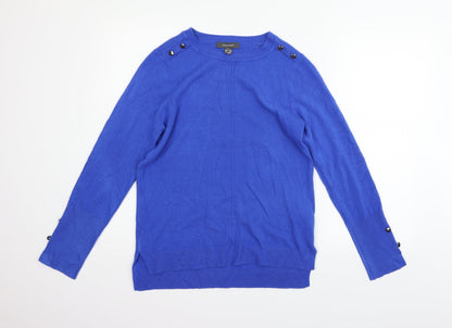 Primark Womens Blue   Pullover Jumper Size S