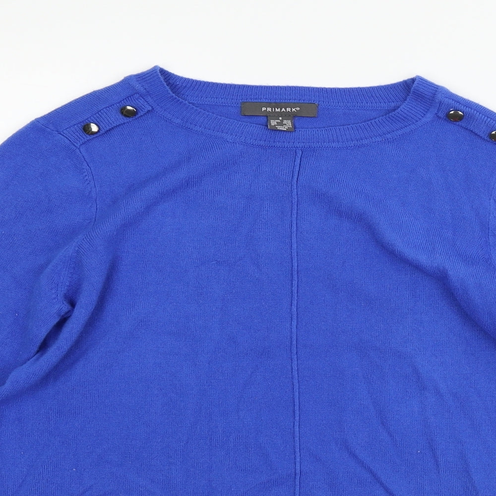 Primark Womens Blue   Pullover Jumper Size S