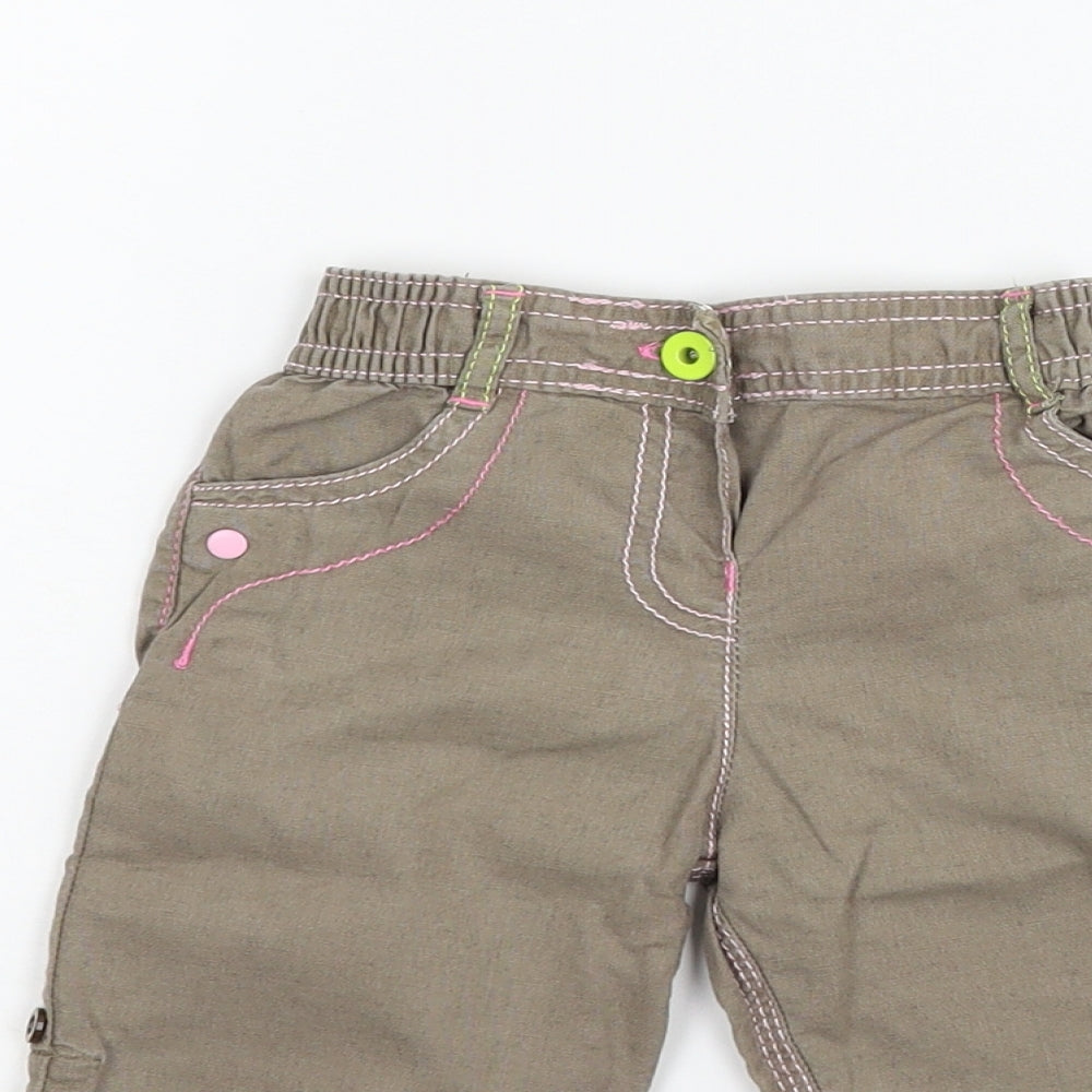 Marks and Spencer Girls Beige   Track Pants Trousers Size 3-6 Months
