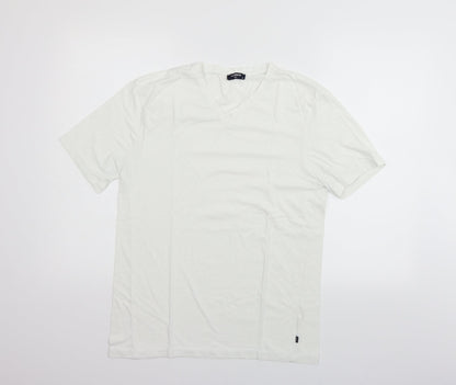 Womens UK Size M LC Waikiki White Basic T-Shirt