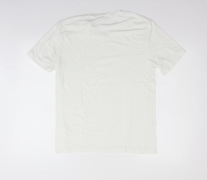 Womens UK Size M LC Waikiki White Basic T-Shirt