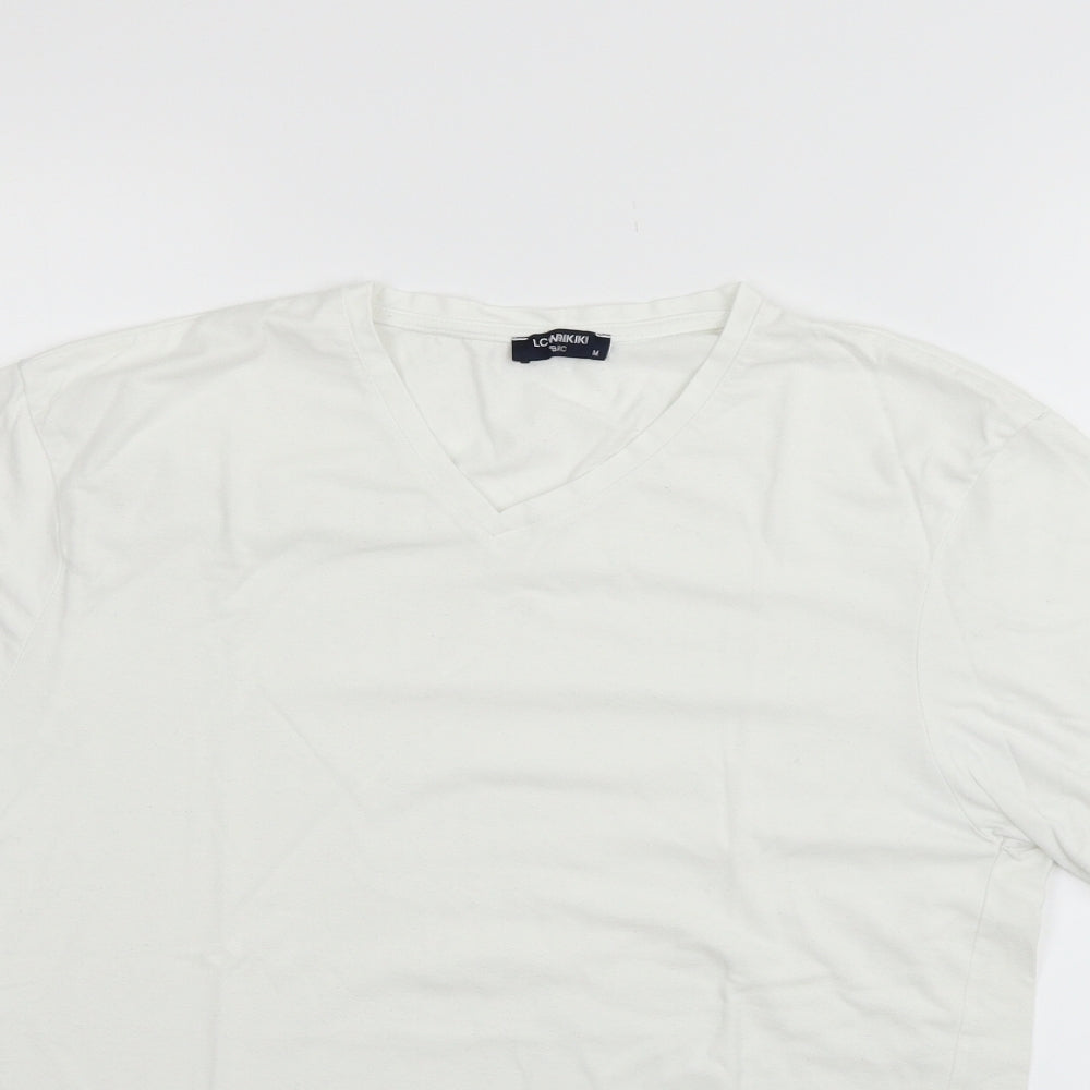 Womens UK Size M LC Waikiki White Basic T-Shirt