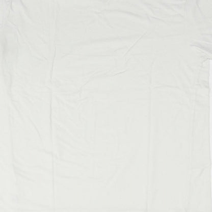 Womens UK Size M LC Waikiki White Basic T-Shirt