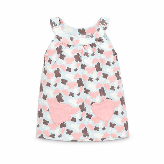 Adams Kids Girls Blue Geometric  Fit & Flare  Size 6-9 Months