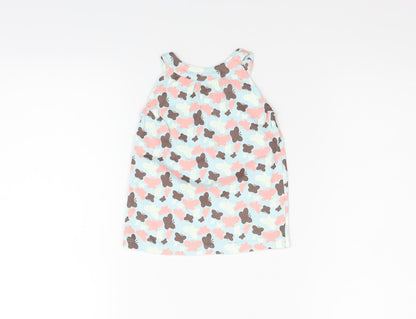 Adams Kids Girls Blue Geometric  Fit & Flare  Size 6-9 Months