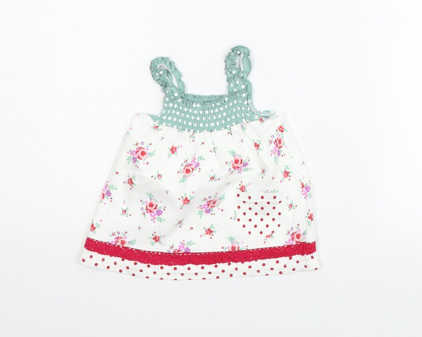 George Girls Silver Geometric  A-Line  Size 3-6 Months