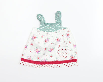 George Girls Silver Geometric  A-Line  Size 3-6 Months