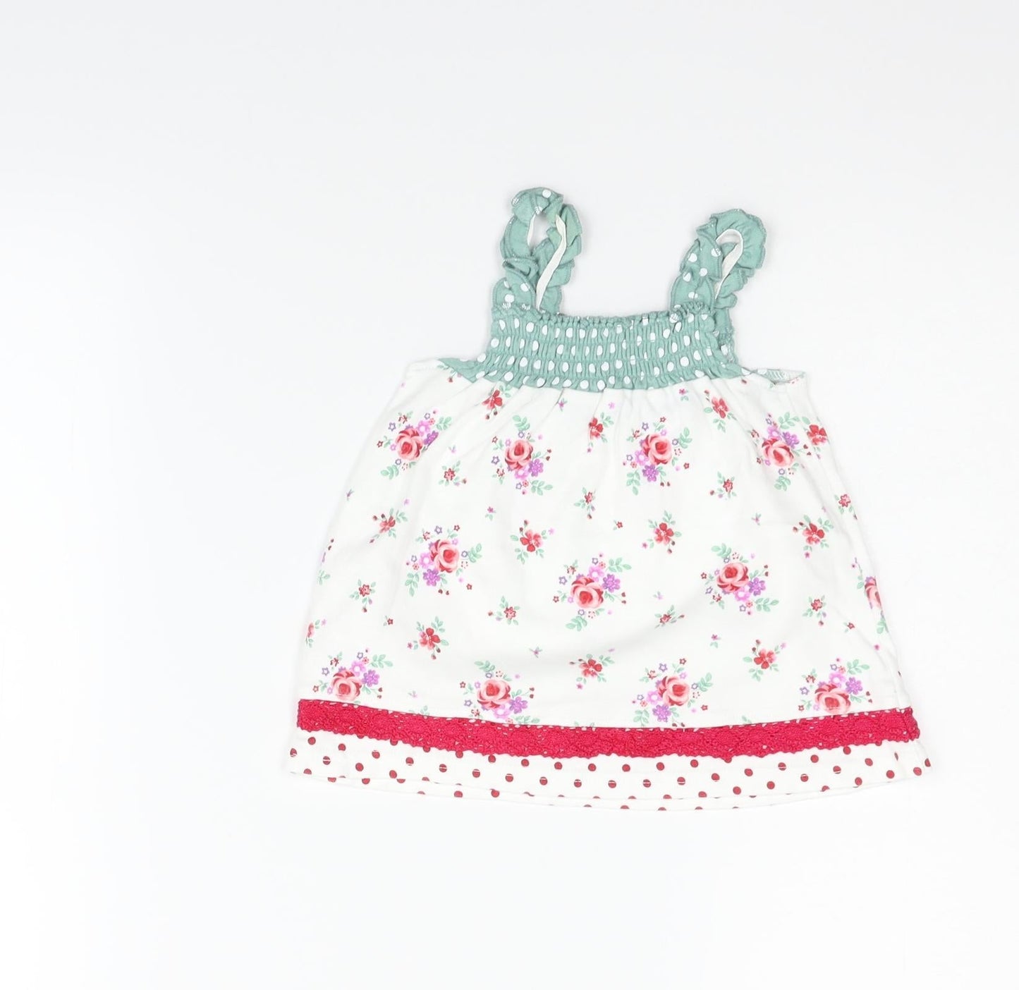 George Girls Silver Geometric  A-Line  Size 3-6 Months