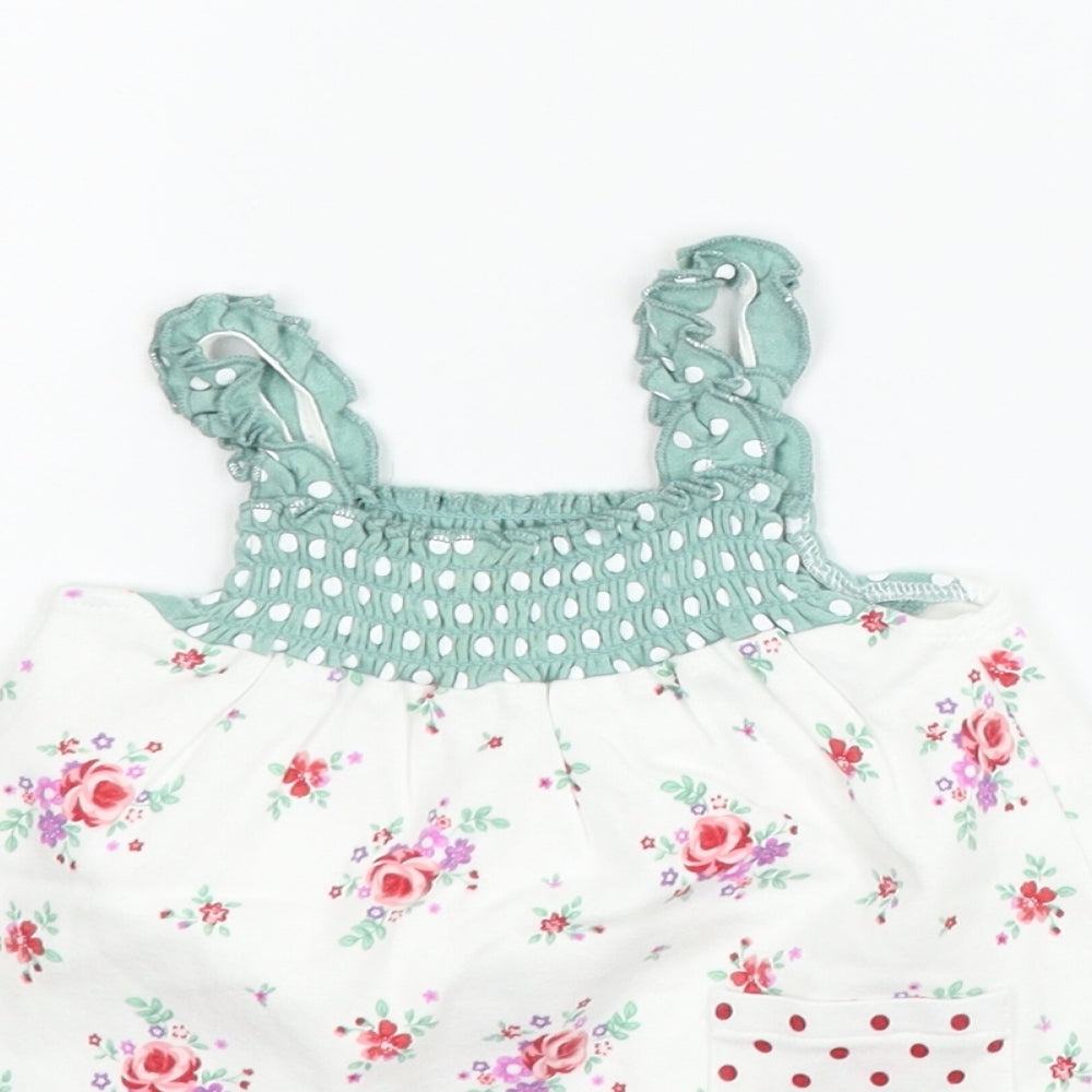 George Girls Silver Geometric  A-Line  Size 3-6 Months