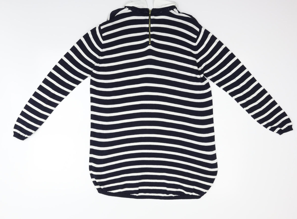 Atmosphere Womens Blue Striped  Pullover Jumper Size 12