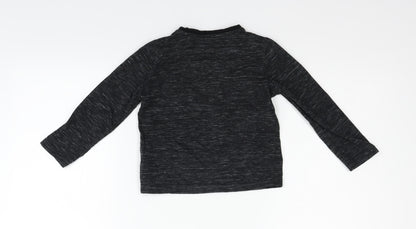 Nutmeg Boys Black   Basic T-Shirt Size 3-4 Years