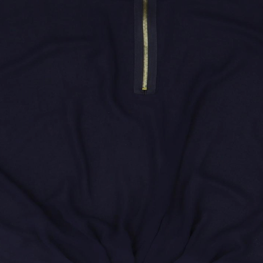 Womens UK Size M Et Vous Blue Basic Blouse