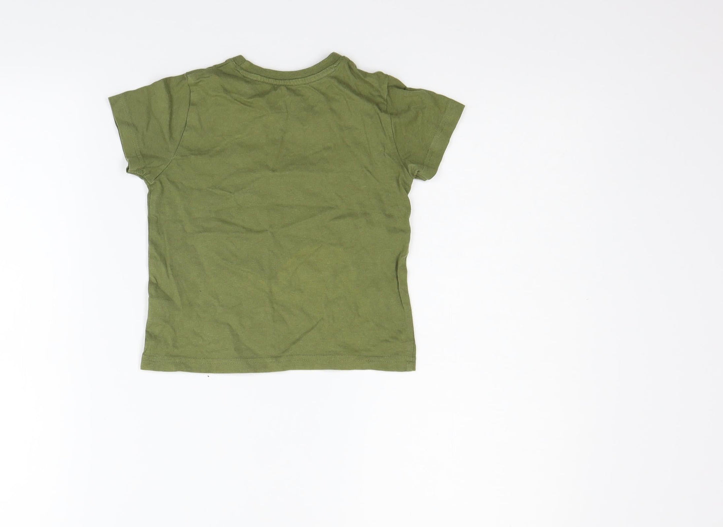 Primark Boys Green   Basic T-Shirt Size 2-3 Years