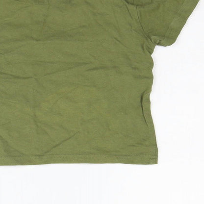 Primark Boys Green   Basic T-Shirt Size 2-3 Years