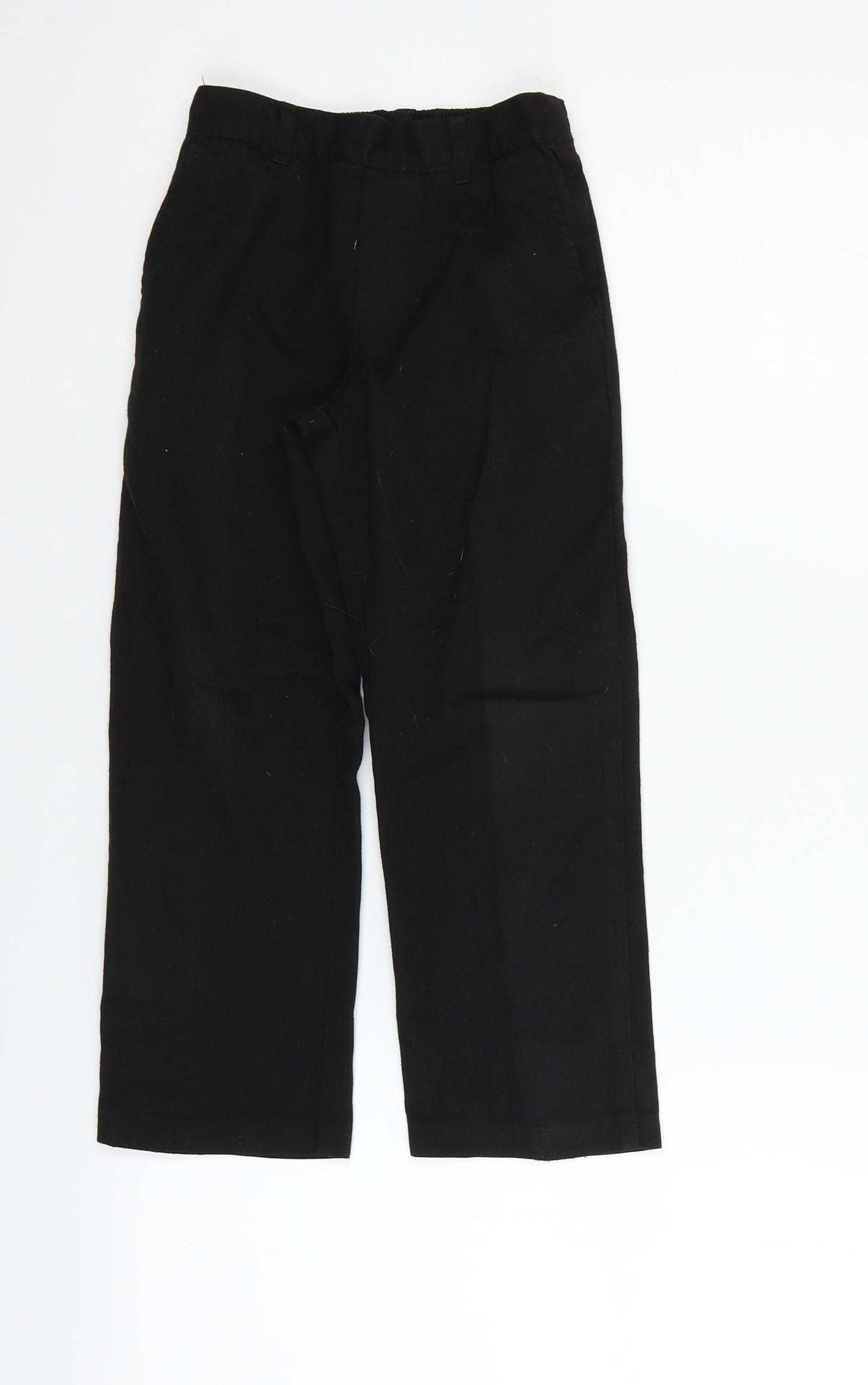 George Boys Black   Chino Trousers Size 5-6 Years