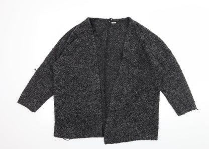 Divided Womens Grey  Knit Cardigan Jumper Size M