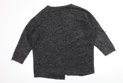 Divided Womens Grey  Knit Cardigan Jumper Size M