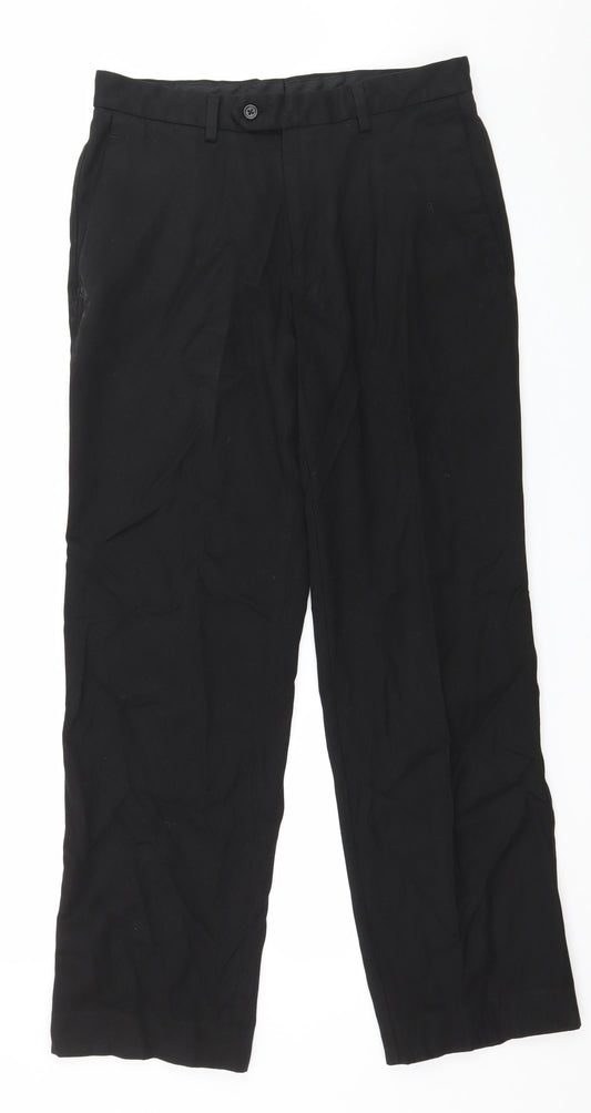NEXT Mens Black   Trousers  Size 32 in L30 in