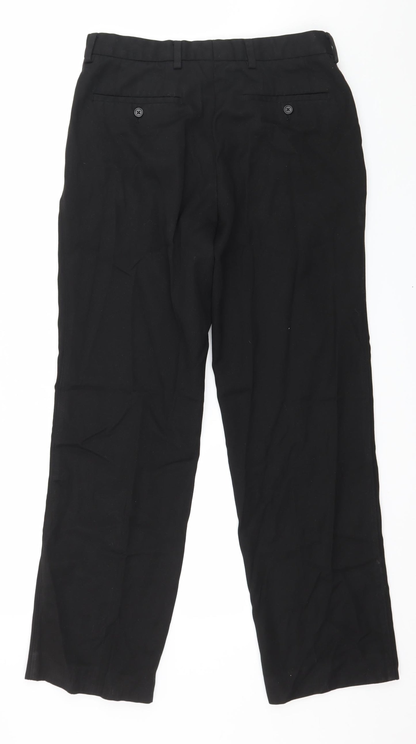 NEXT Mens Black   Trousers  Size 32 in L30 in