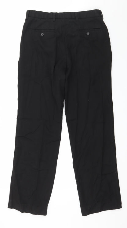 NEXT Mens Black   Trousers  Size 32 in L30 in