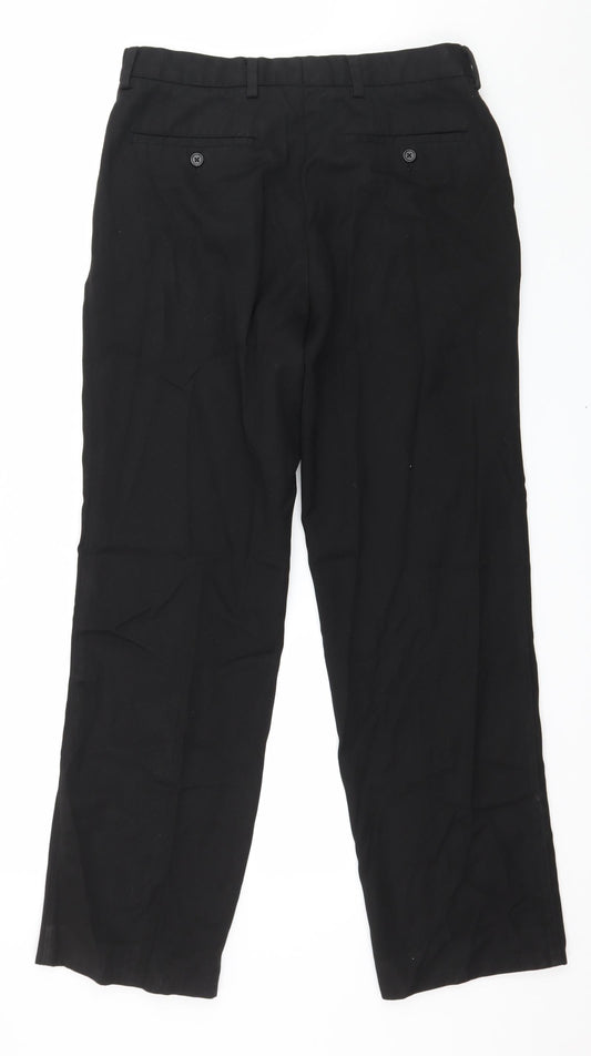 NEXT Mens Black   Trousers  Size 32 in L30 in