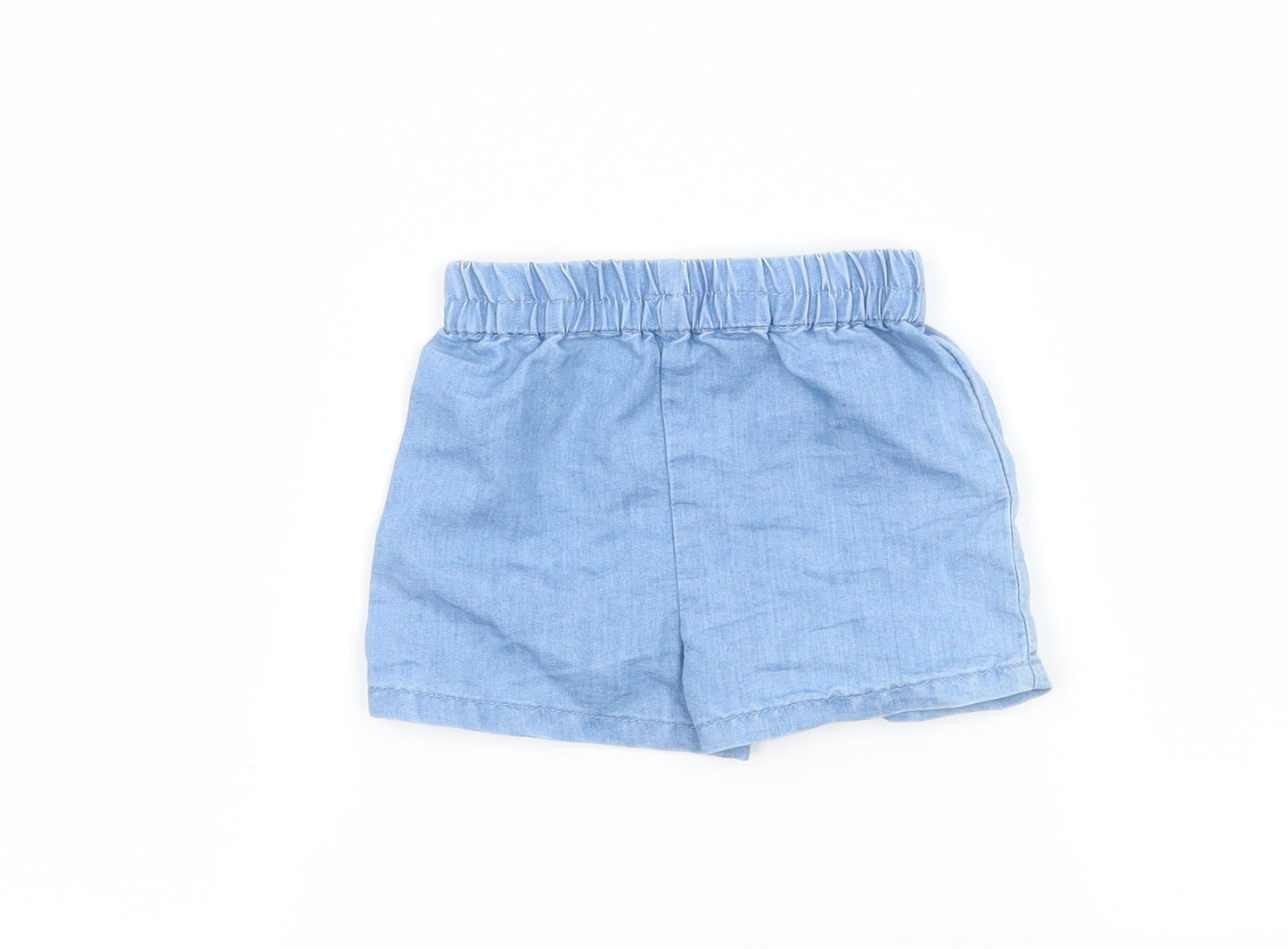 M&Co Baby Blue   Cropped Trousers Size 3-6 Months