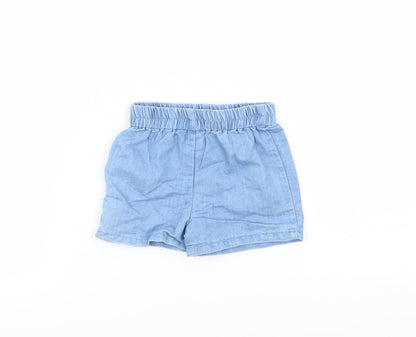 M&Co Baby Blue   Cropped Trousers Size 3-6 Months