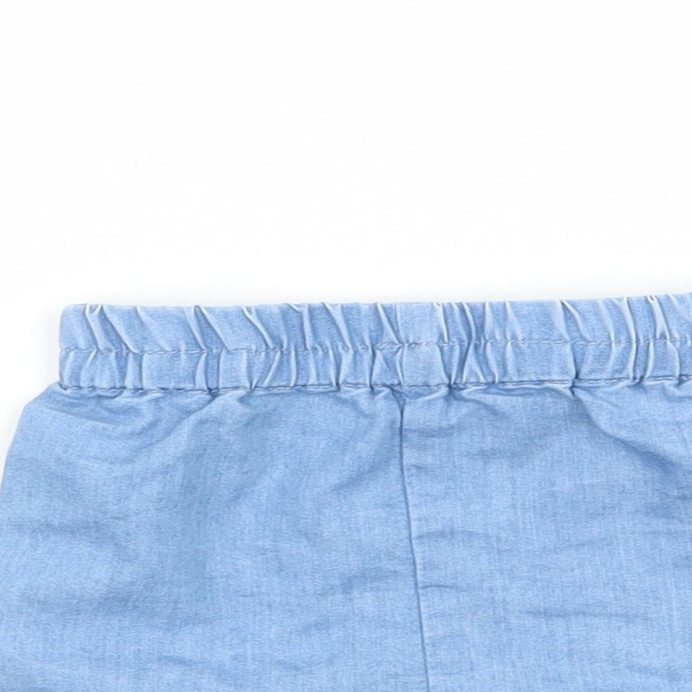 M&Co Baby Blue   Cropped Trousers Size 3-6 Months