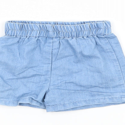 M&Co Baby Blue   Cropped Trousers Size 3-6 Months