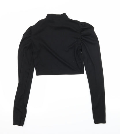 Womens UK Size 8 PRETTYLITTLETHING Black Basic T-Shirt