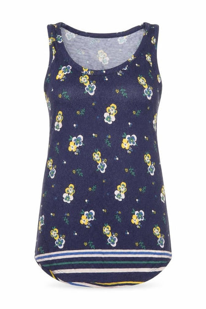 Womens UK Size 8 Dorothy Perkins Blue Basic Tank