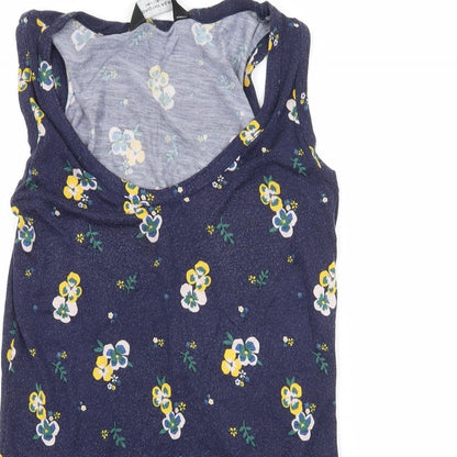 Womens UK Size 8 Dorothy Perkins Blue Basic Tank